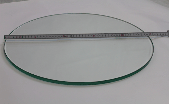 10x Glasscheibe 4mm transparent rund Kreis 160mm innen matt zum Basteln Bauen 
