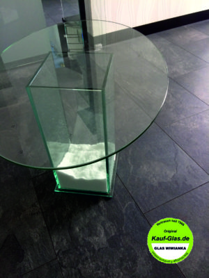 Ovale Glasplatte Glas Wiwianka Marienfeld