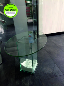 2-Glasplatte Oval Glas Wiwianka Glaserei Marienfeld